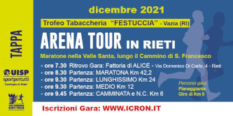 Arena Tour maratone a Rieti