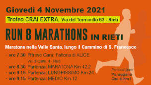 Maratone di rieti novembre 2021