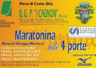 Pieve Cento Maratonina delle 4 porte